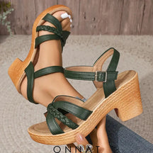 Onnat | Elegante Sandaal 2024 Groen / 36 Sandals