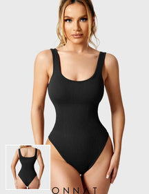 Onnat Glowy One Piece Workout Bodysuit Black / S Jumpsuits