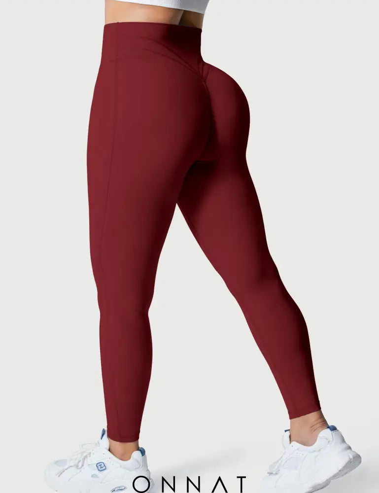 Onnat Grace Leggings Deep Burgundy / S