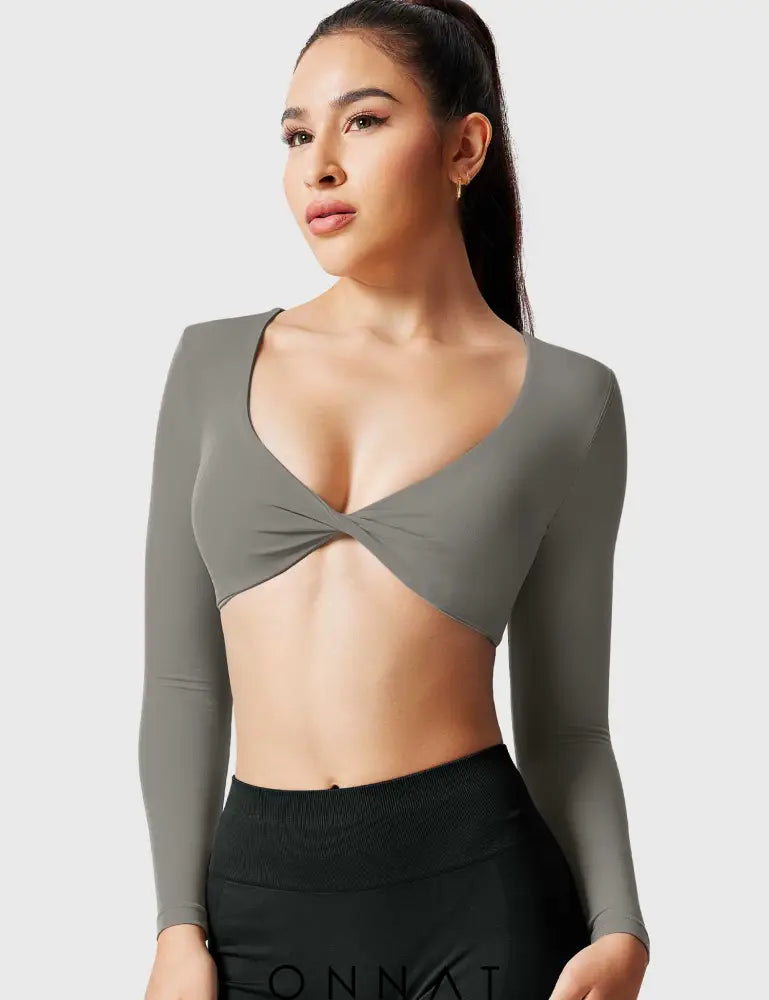 Onnat Kyla Long Sleeve Grey / Xs Tops