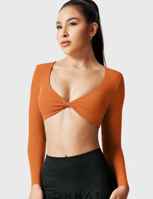 Onnat Kyla Long Sleeve Orange / Xs Tops