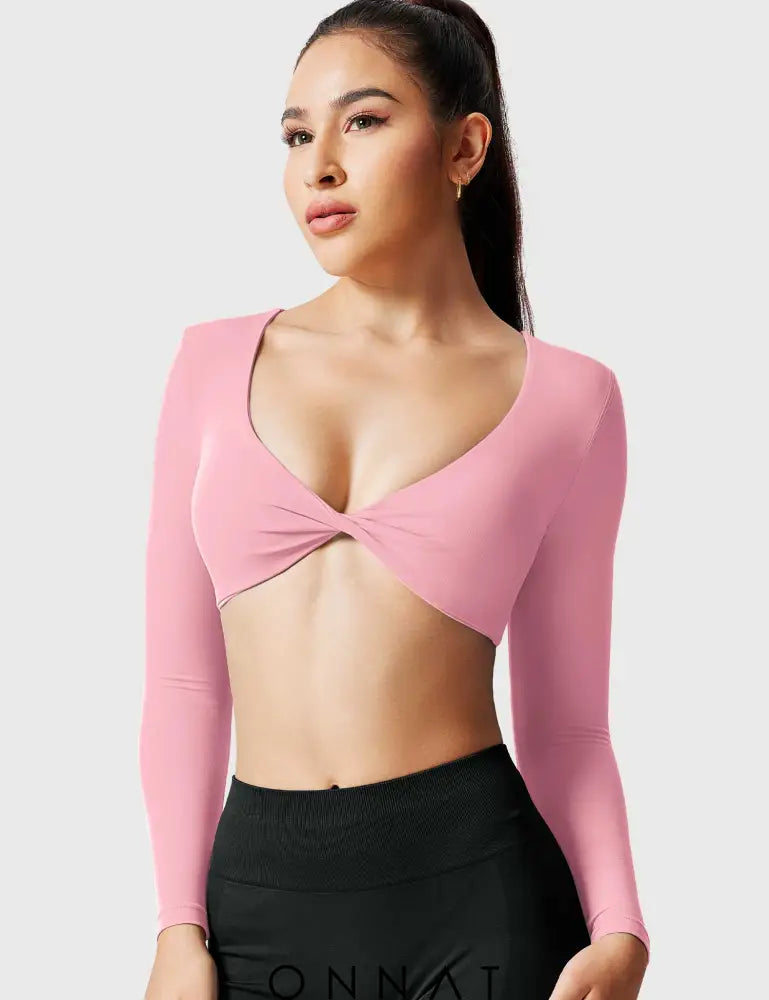 Onnat Kyla Long Sleeve Pink / Xs Tops