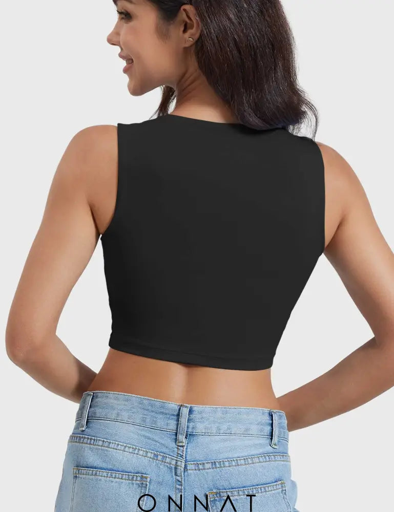 Onnat Lelia Sleeveless Crop Top Tops