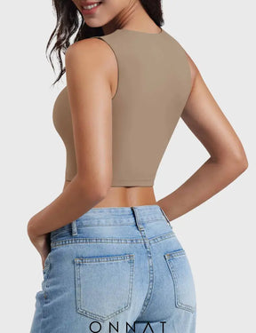 Onnat Lelia Sleeveless Crop Top Tops