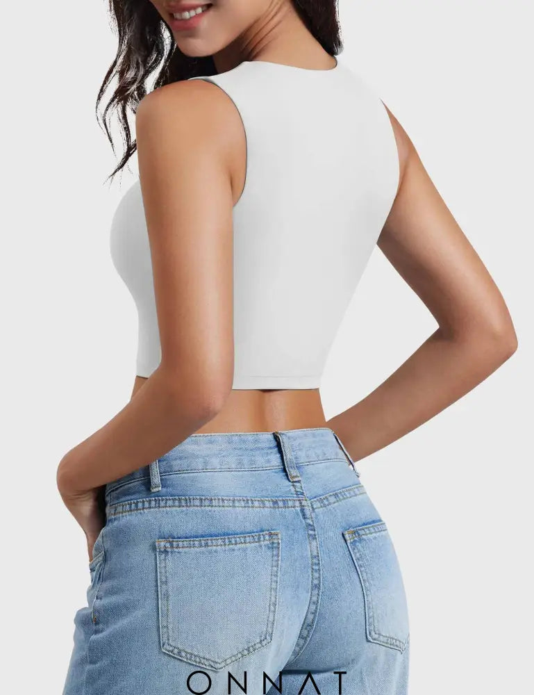 Onnat Lelia Sleeveless Crop Top Tops