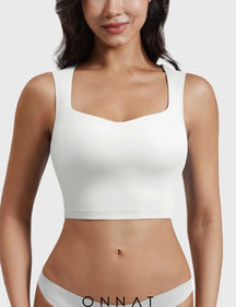 Onnat Lelia Sleeveless Crop Top White / S Tops