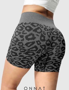 Onnat Leopard Seamless Shorts