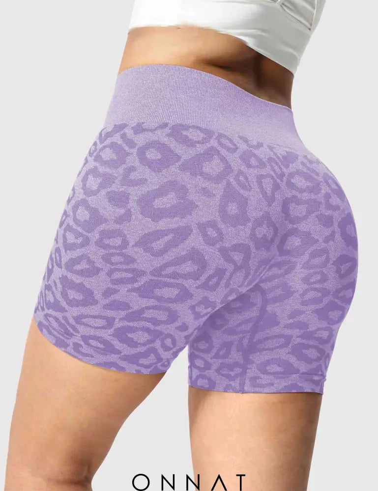 Onnat Leopard Seamless Shorts