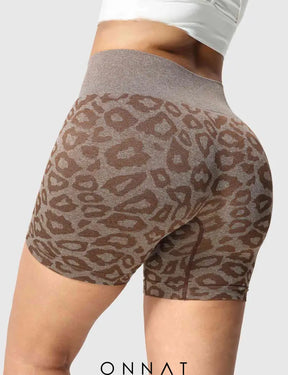 Onnat Leopard Seamless Shorts