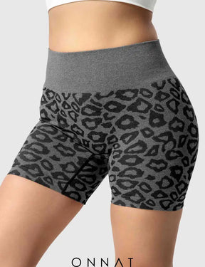 Onnat Leopard Seamless Shorts