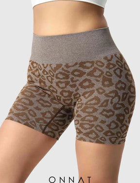 Onnat Leopard Seamless Shorts