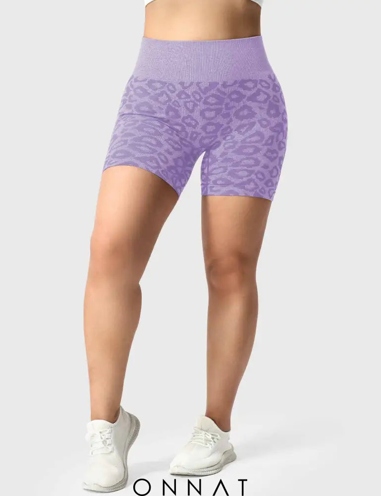 Onnat Leopard Seamless Shorts