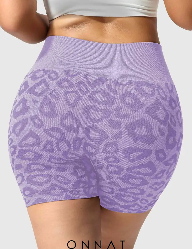 Onnat Leopard Seamless Shorts