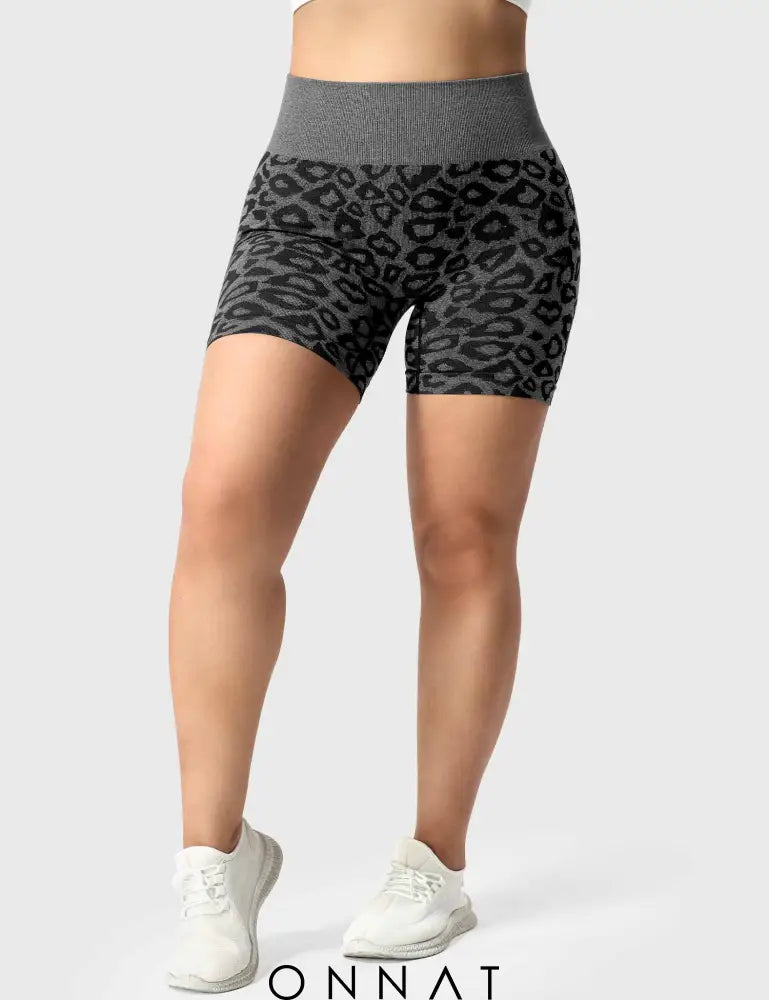 Onnat Leopard Seamless Shorts