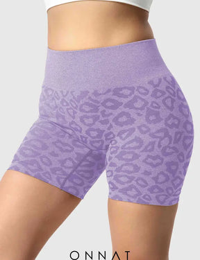 Onnat Leopard Seamless Shorts