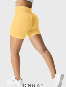 Onnat Light Color Amplify Seamless Shorts Daffodil / Xs