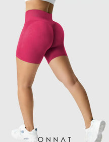 Onnat Light Color Amplify Seamless Shorts Rose / Xs