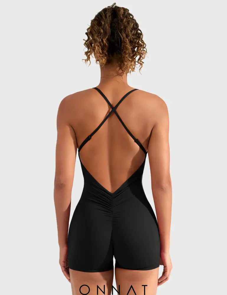 Onnat Liza V-Back Romper Jumpsuits