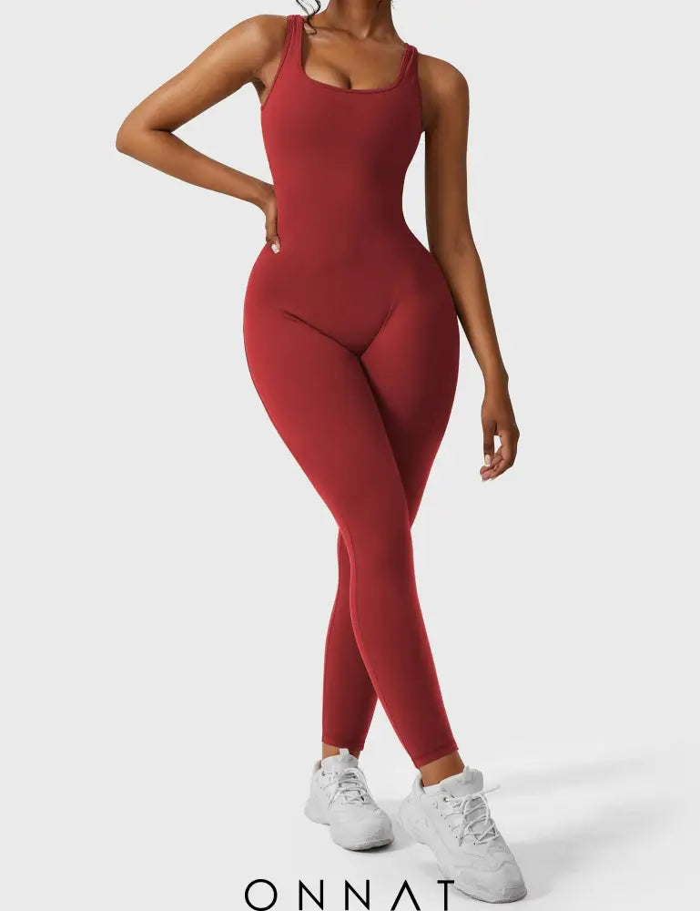 Onnat Lizvette V-Back Jumpsuit Jumpsuits