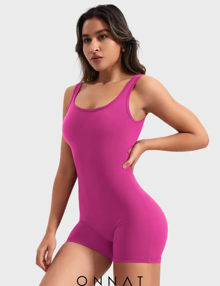 Onnat Lizvette V-Back Romper Jumpsuits