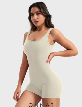 Onnat Lizvette V-Back Romper Jumpsuits