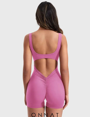 Onnat Lizvette V-Back Romper Jumpsuits