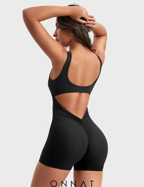 Onnat Lizvette V-Back Romper Jumpsuits