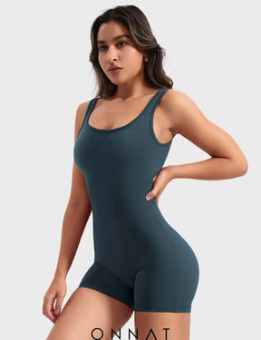 Onnat Lizvette V-Back Romper Jumpsuits