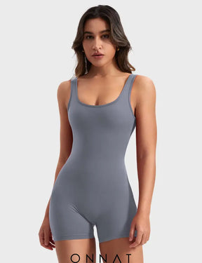 Onnat Lizvette V-Back Romper Jumpsuits