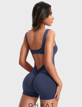 Onnat Lizvette V-Back Romper Jumpsuits