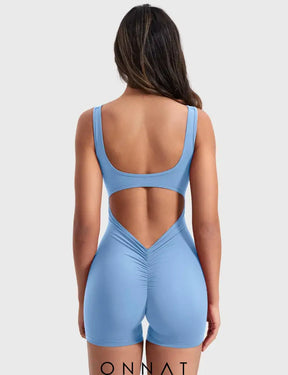 Onnat Lizvette V-Back Romper Jumpsuits