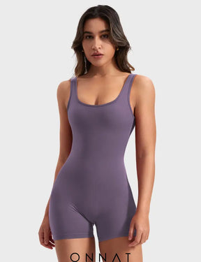 Onnat Lizvette V-Back Romper Jumpsuits