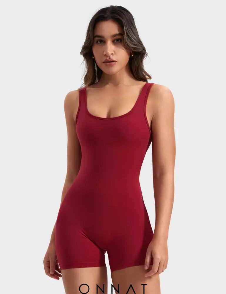 Onnat Lizvette V-Back Romper Jumpsuits