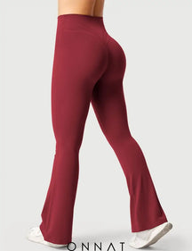 Onnat Lynnie Flared Leggings 31-32 Inch Inseam / Wine S