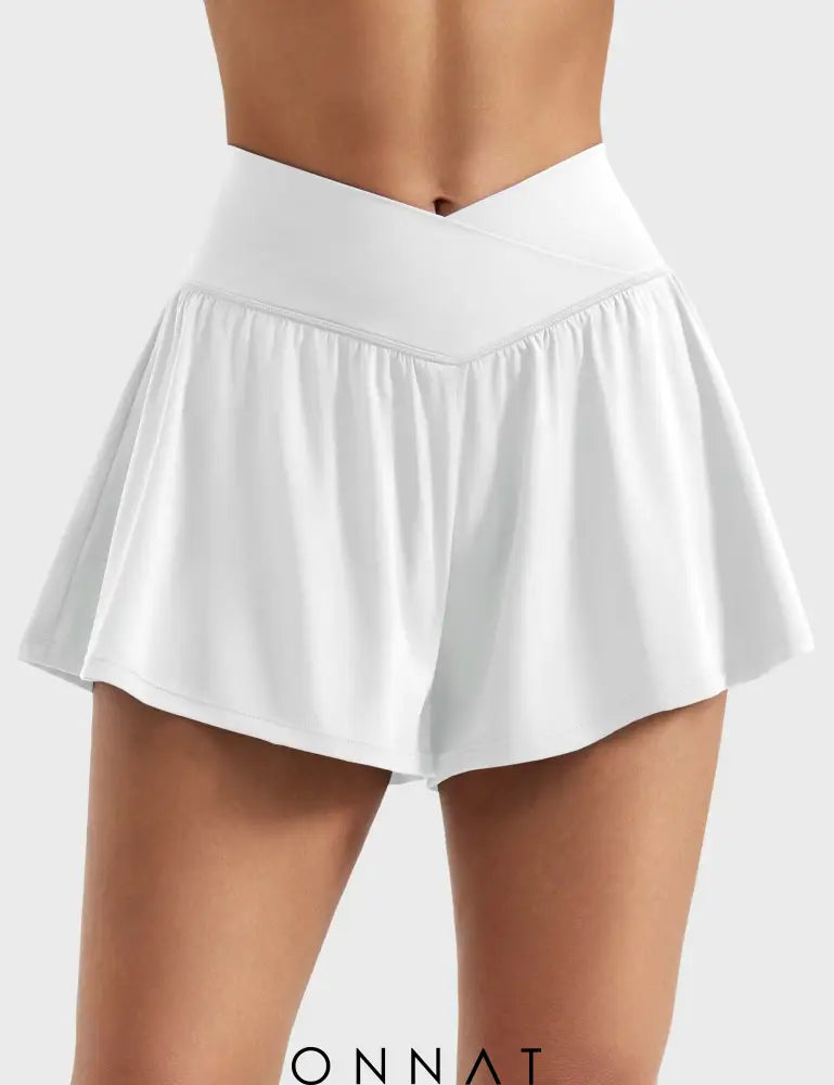 Onnat Maggie Tennis Skorts With Pockets White / S Shorts