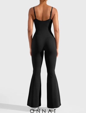 Onnat Mena Flared Jumpsuit With Side Pockets Jumpsuits