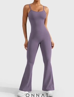 Onnat Mena Flared Jumpsuit With Side Pockets Jumpsuits