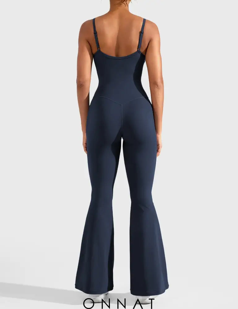 Onnat Mena Flared Jumpsuit With Side Pockets Jumpsuits