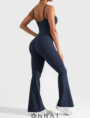 Onnat Mena Flared Jumpsuit With Side Pockets Jumpsuits