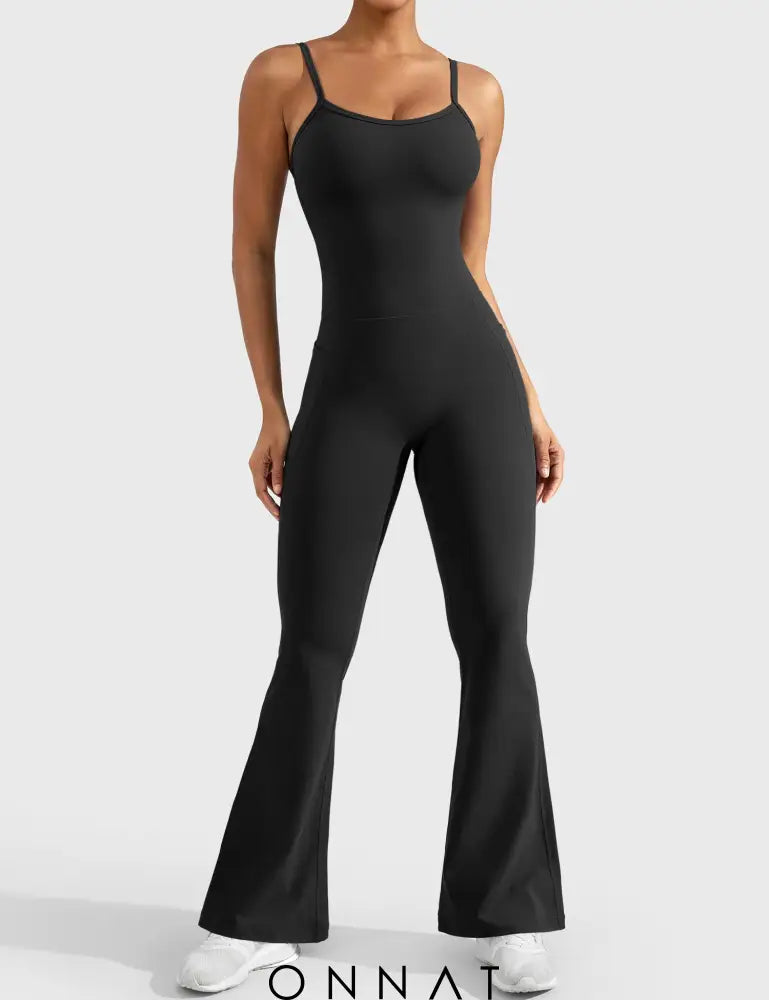 Onnat Mena Flared Jumpsuit With Side Pockets Jumpsuits