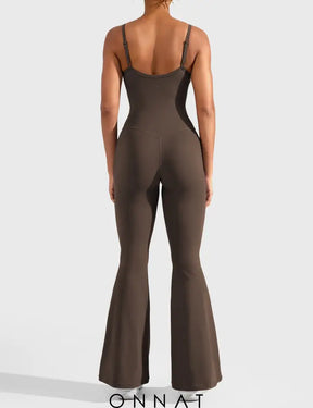 Onnat Mena Flared Jumpsuit With Side Pockets Jumpsuits