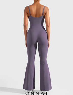 Onnat Mena Flared Jumpsuit With Side Pockets Jumpsuits