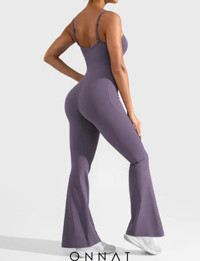 Onnat Mena Flared Jumpsuit With Side Pockets Jumpsuits