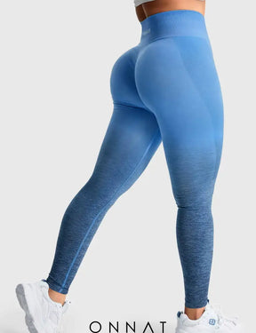 Onnat Ombre Amplify Seamless Leggings Light Blue / L