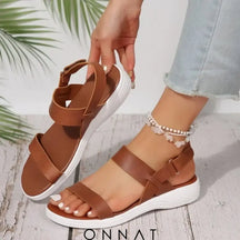 Onnat | Orthopedische Zomer Sandalen Bruin / 38 Sandals