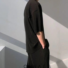 Onnat Oversize Pleated Shirt Menswear