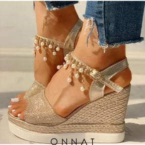 Onnat Pearl Sandals Goud / 35 Sandals