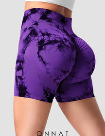 Onnat Professional Tie Dye Shorts Violets / Xs