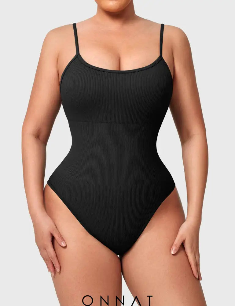 Onnat Rosi Seamless Workout Bodysuit Black / S Jumpsuits