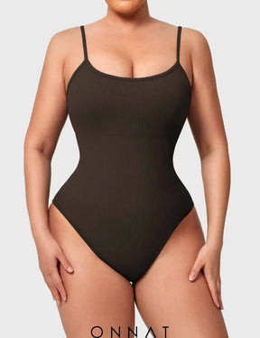 Onnat Rosi Seamless Workout Bodysuit Chestnut Brown / S Jumpsuits